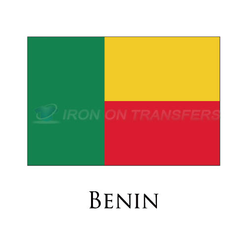 Benin flag Iron-on Stickers (Heat Transfers)NO.1829